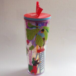 Starbucks 2024 Artists Edition Mon Yee Chau Venti Cold Cup 24oz Tumbler NWT